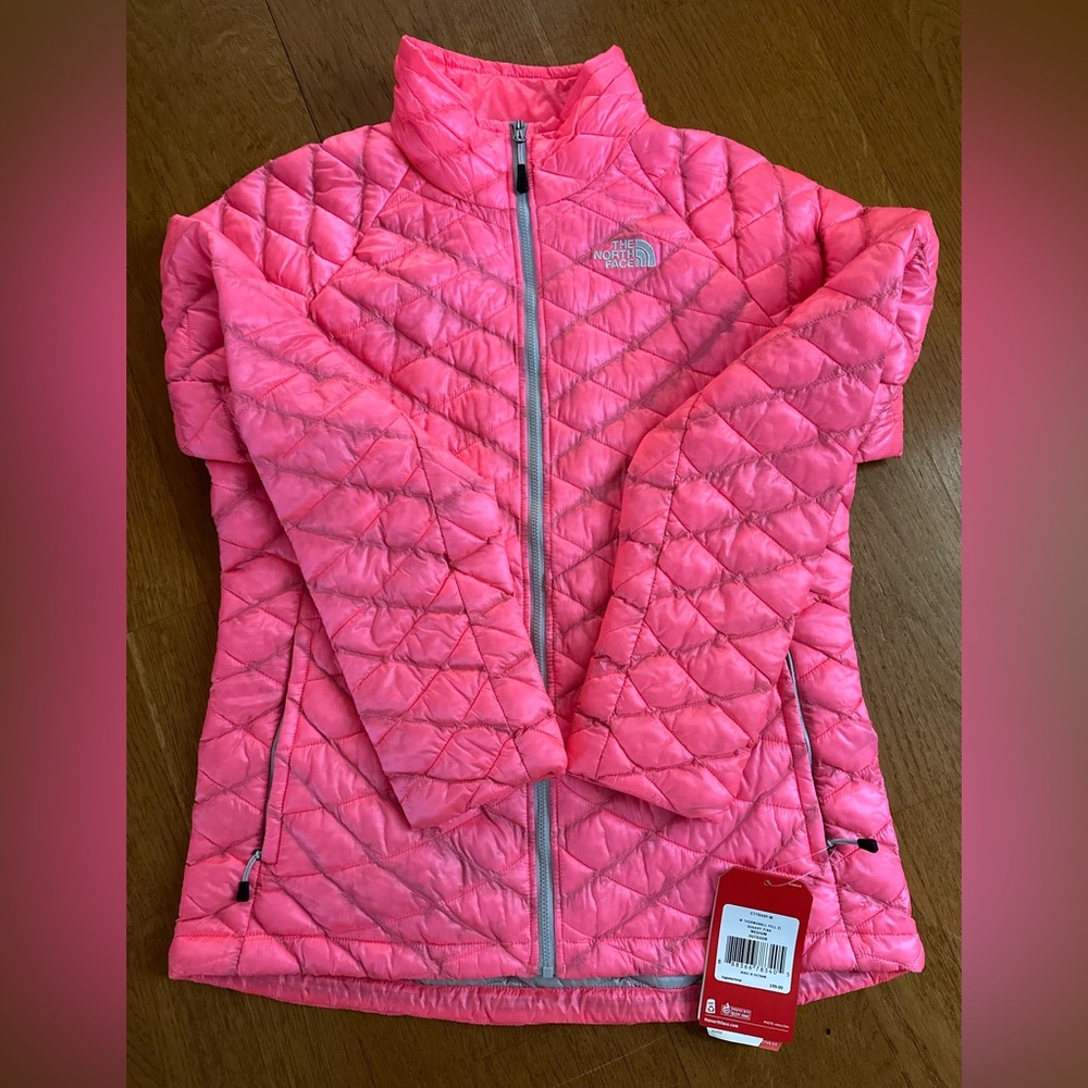 NWT North Face sugary pink thermoball full zip jacket
